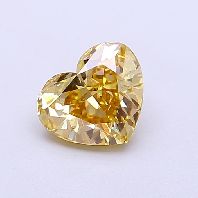 1.04 Ct. Fancy Intense Yellow Heart Lab Grown Diamond