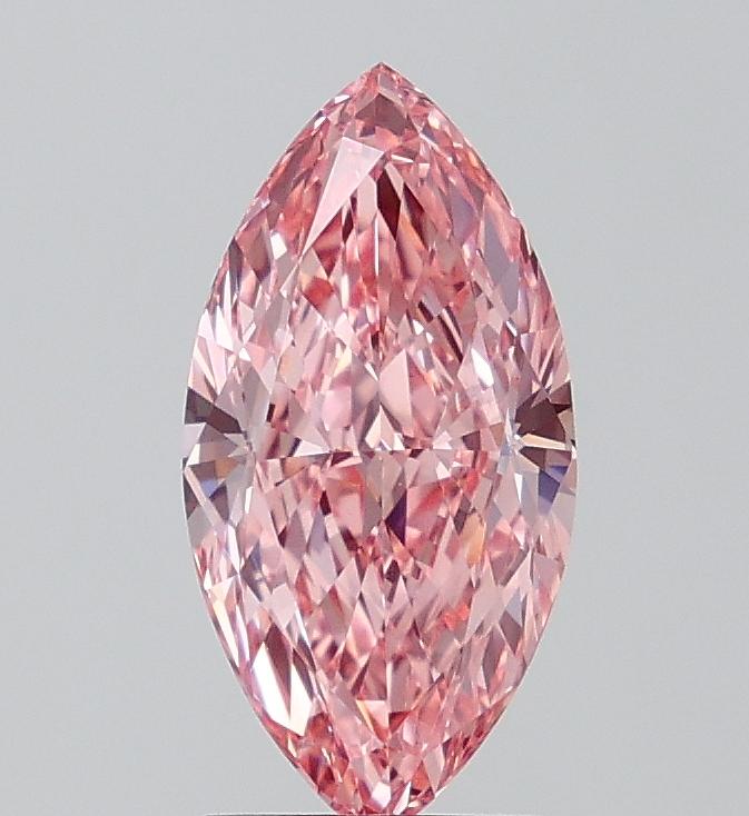2.47 Ct. Fancy Vivid Pink Marquise Lab Grown Diamond