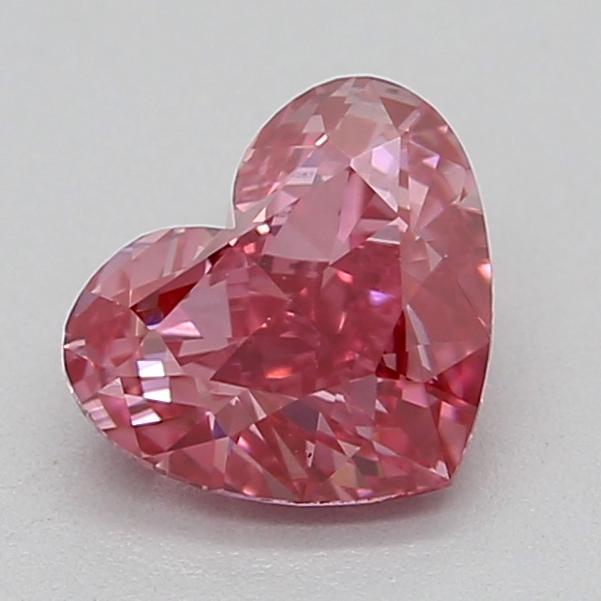 0.55 Ct. Fancy Vivid  Pink Heart Lab Grown Diamond