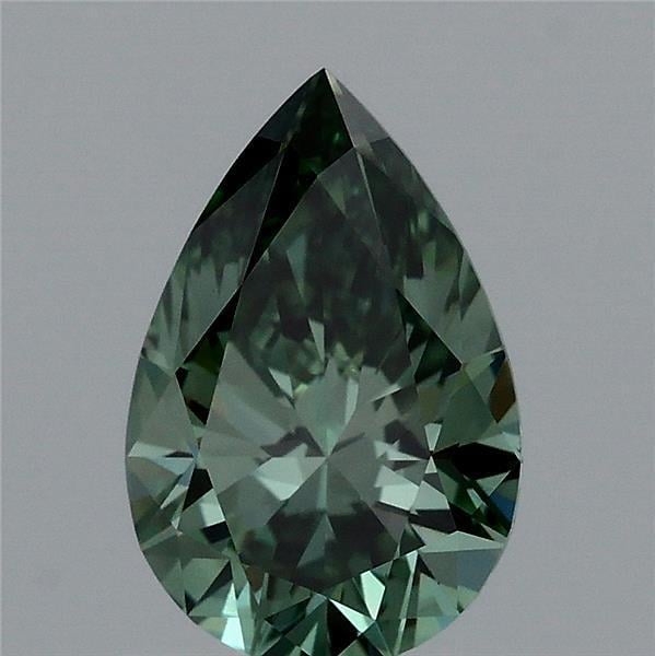 1.00 Ct. Fancy Vivid Green Pear Lab Grown Diamond