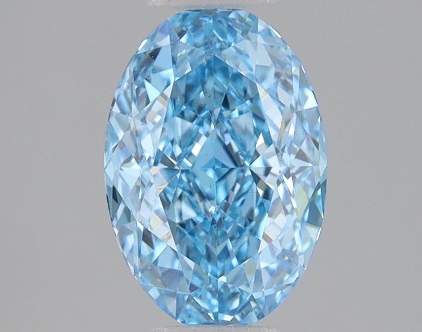 1.57 Ct. Fancy Vivid Blue Oval Lab Grown Diamond