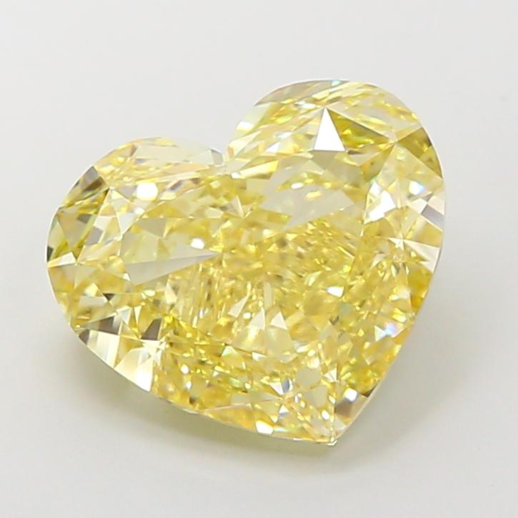 10.01 Ct. Fancy Light Yellow Heart Lab Grown Diamond