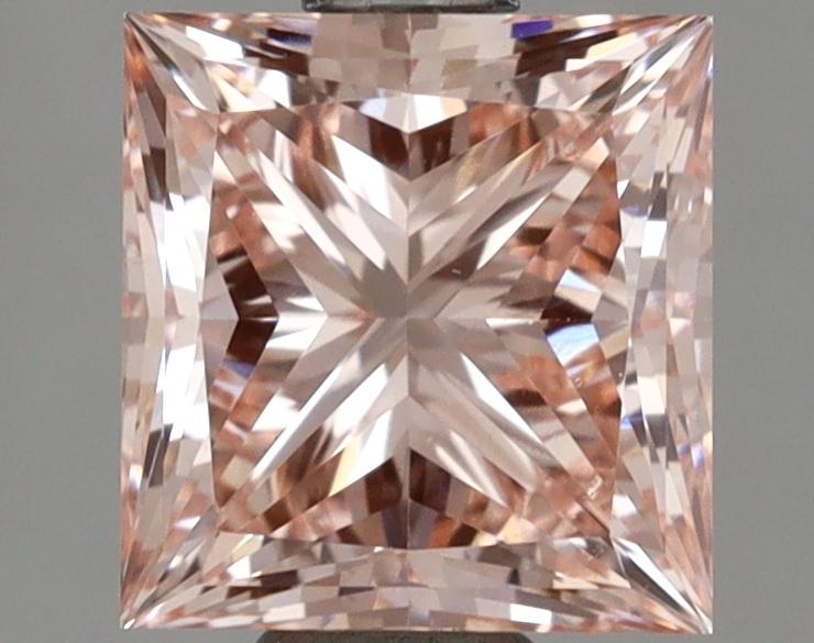 1.50 Ct. Fancy Vivid Pink Princess Lab Grown Diamond