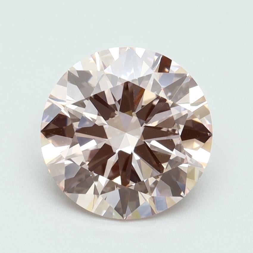 2.50 Ct. Fancy Intense Pink Round Lab Grown Diamond
