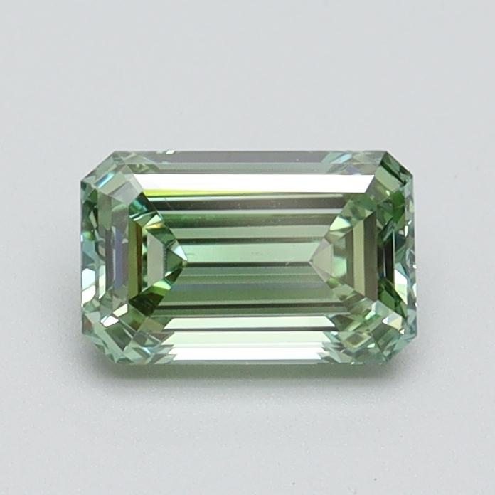 0.70 Ct. Fancy Intense Green Emerald Lab Grown Diamond