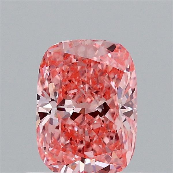 0.91 Ct. Fancy Vivid  Pink Cushion Lab Grown Diamond