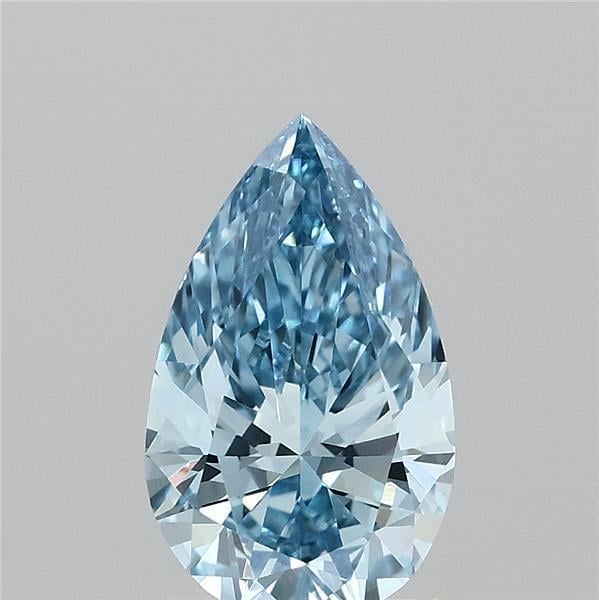 1.38 Ct. Fancy Vivid  Blue Pear Lab Grown Diamond
