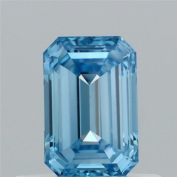 0.52 Ct. Fancy Vivid  Blue Emerald Lab Grown Diamond