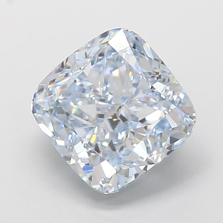 3.52 Ct. Fancy Light  Blue Cushion Lab Grown Diamond