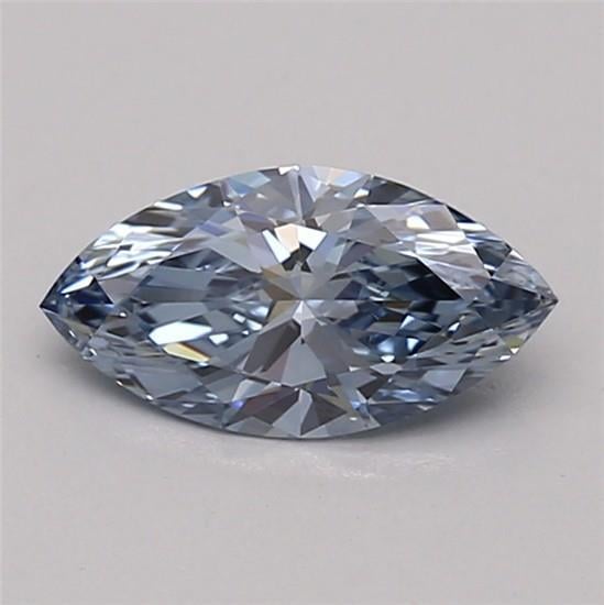 0.66 Ct. Fancy Vivid Blue Marquise Lab Grown Diamond