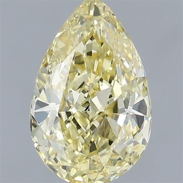 1.01 Ct. Fancy Intense Yellow Pear Lab Grown Diamond