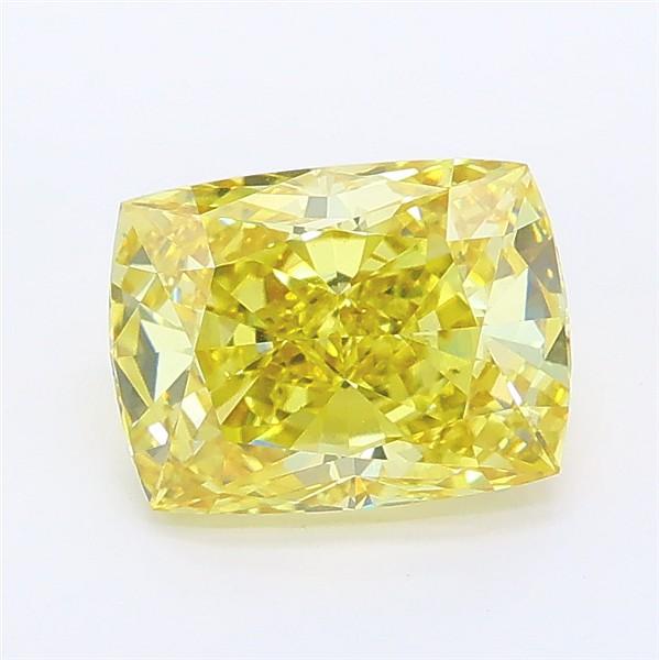 1.81 Ct. Fancy Intense Yellow Cushion Lab Grown Diamond