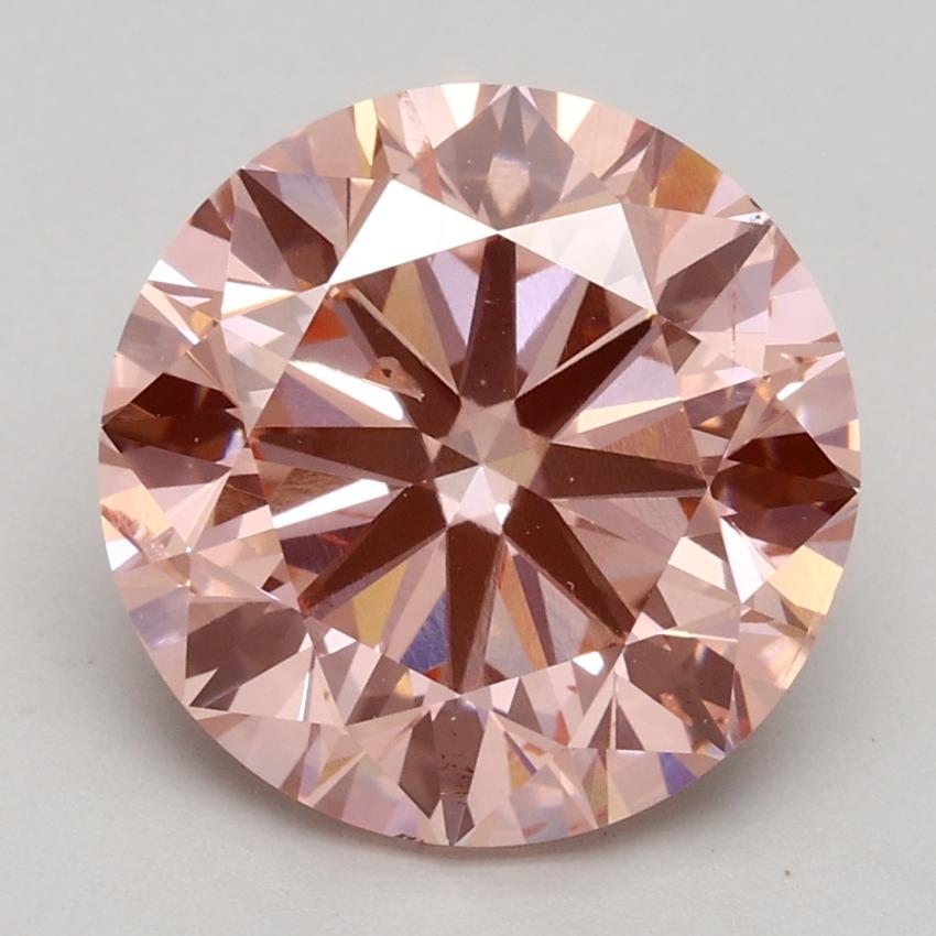 3.50 Ct. Fancy Intense Pink Round Lab Grown Diamond