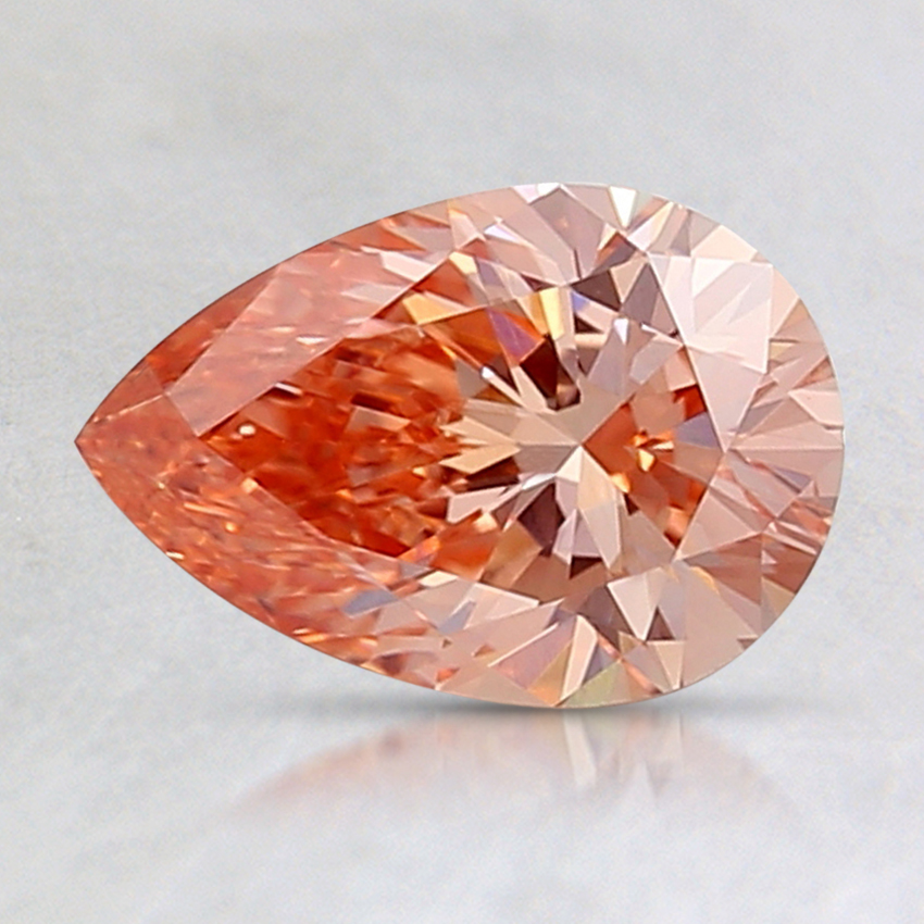 1.07 Ct. Fancy Vivid Orange Pear Lab Grown Diamond