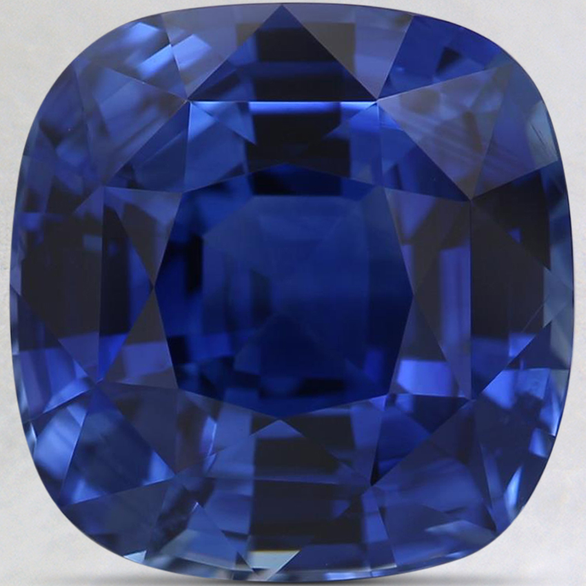 10.3x10.1mm Super Premium Blue Cushion Sapphire