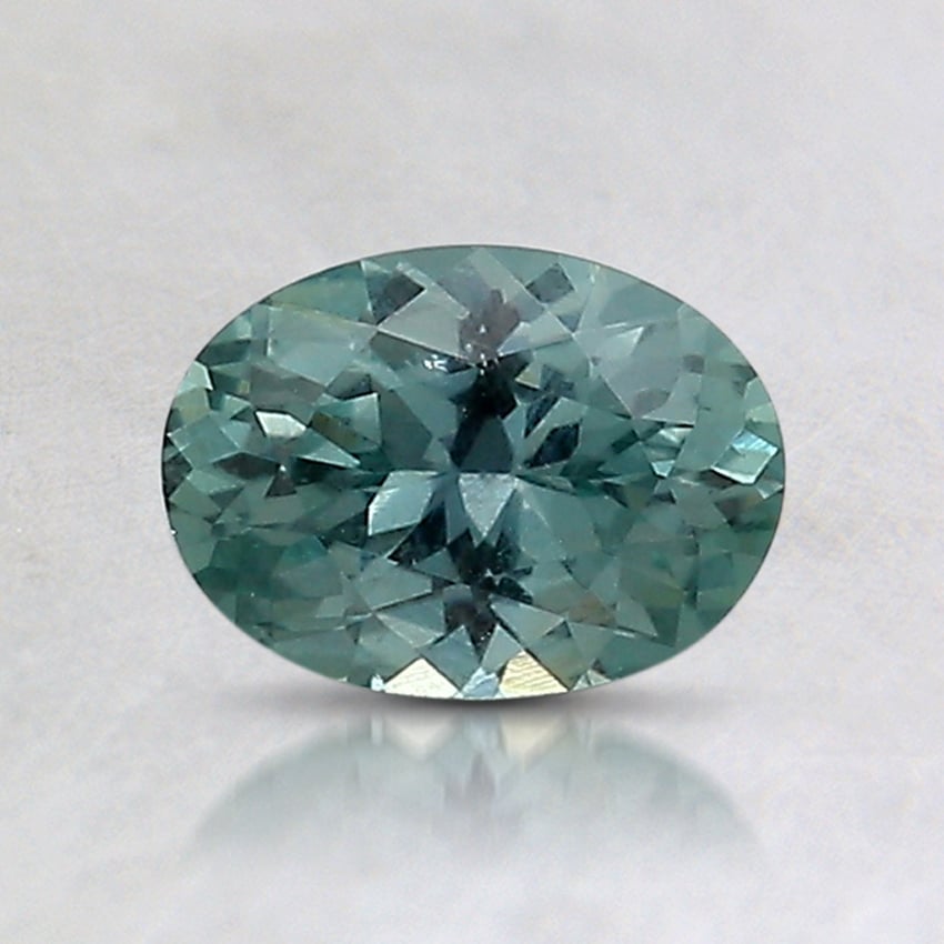 6.7x4.9mm Unheated Teal Oval Montana Sapphire