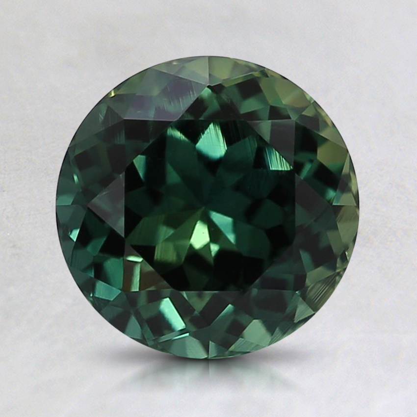 7.4mm Unheated Teal Round Sapphire