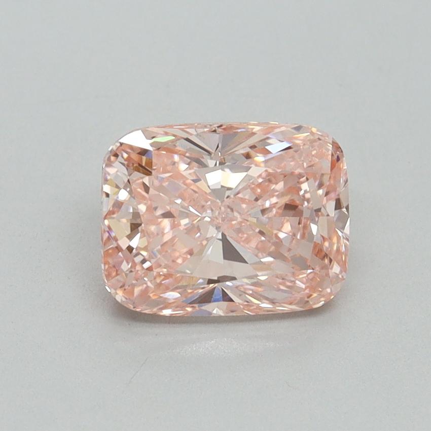 1.51 Ct. Fancy Vivid Pink Cushion Lab Grown Diamond