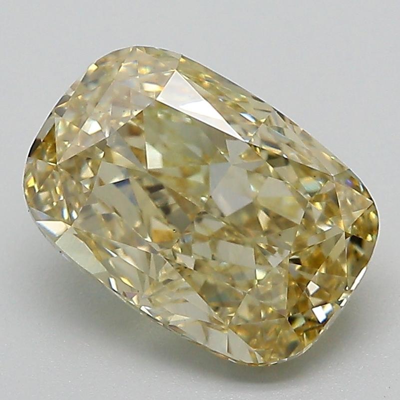 3.00 Ct. Fancy Intense Yellow Cushion Lab Grown Diamond