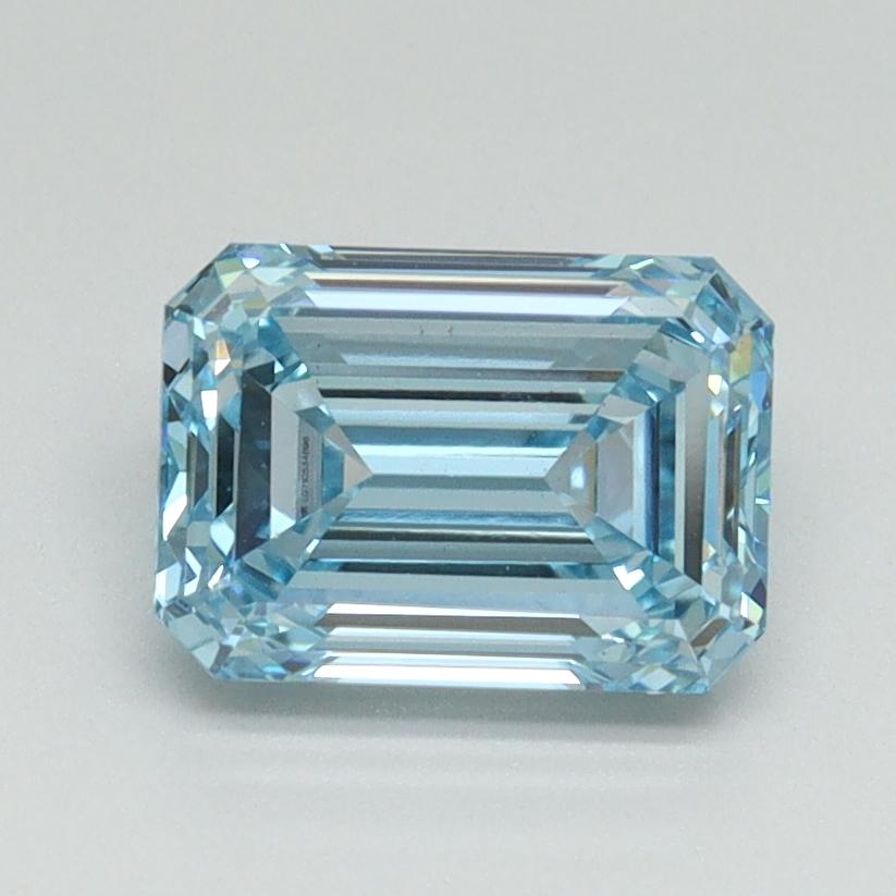 1.50 Ct. Fancy Intense Blue Emerald Lab Grown Diamond