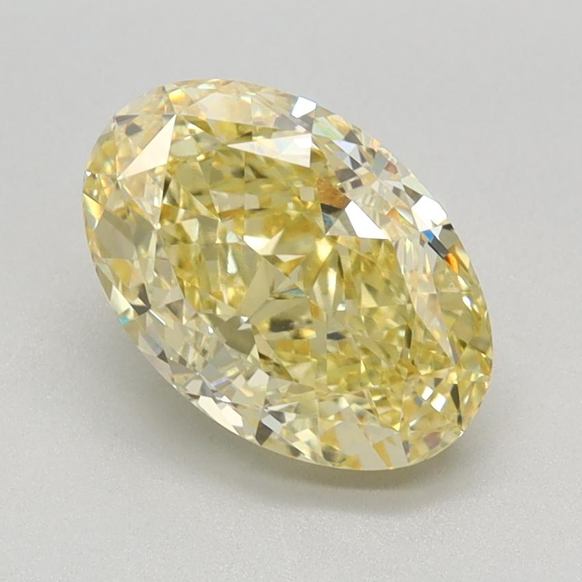 1.84 Ct. Fancy Intense Yellow Oval Lab Grown Diamond