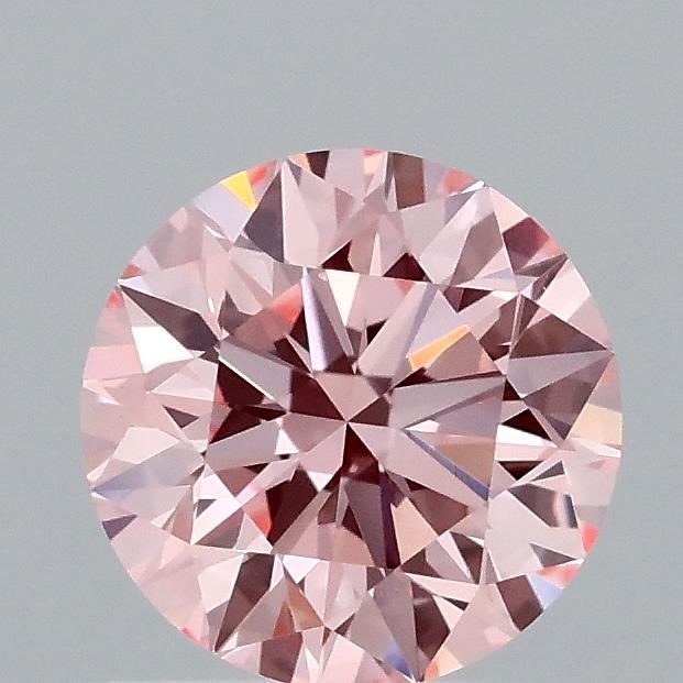 0.59 Ct. Fancy Vivid Pink Round Lab Grown Diamond