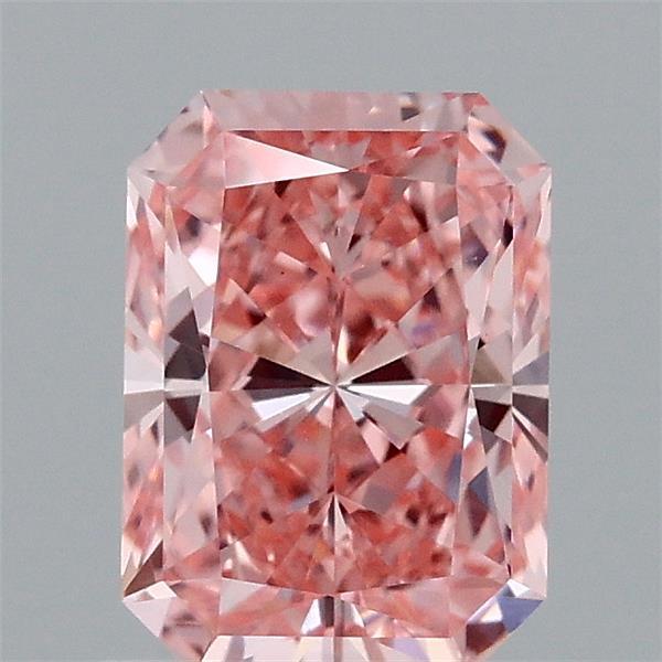 1.28 Ct. Fancy Vivid Pink Radiant Lab Grown Diamond
