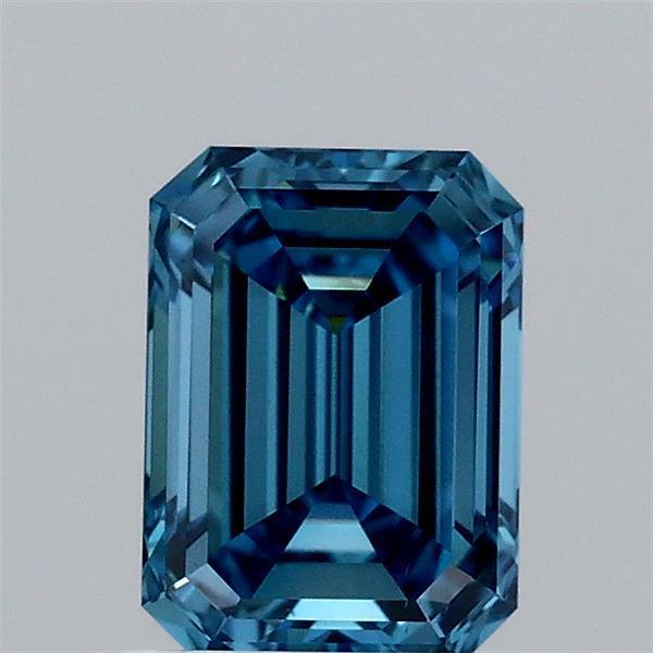 1.01 Ct. Fancy Vivid Blue Emerald Lab Grown Diamond