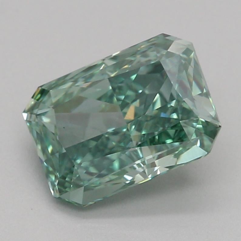 1.07 Ct. Fancy Vivid Green Radiant Lab Grown Diamond