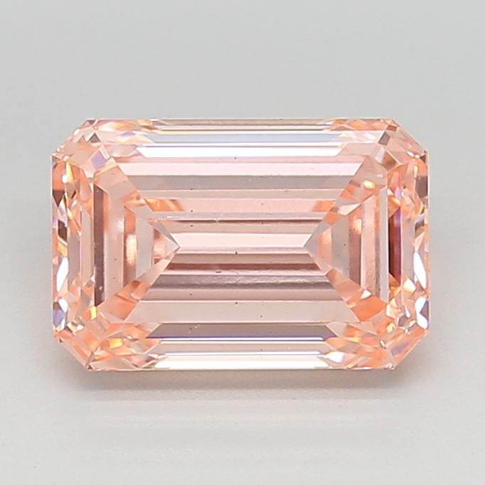 3.02 Ct. Fancy Vivid  Pink Emerald Lab Grown Diamond