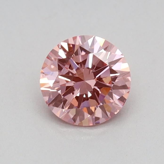 0.35 Ct. Fancy Vivid Pink Round Lab Grown Diamond