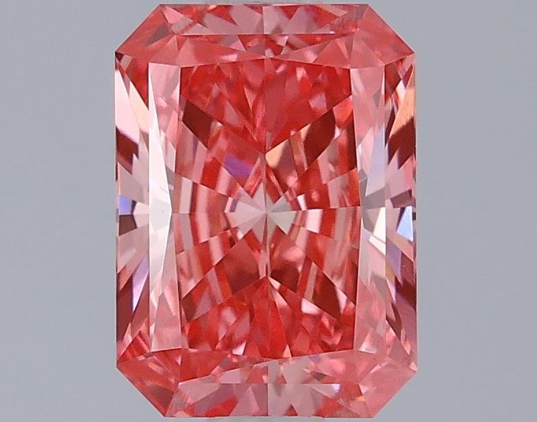 1.09 Ct. Fancy Vivid Pink Radiant Lab Grown Diamond