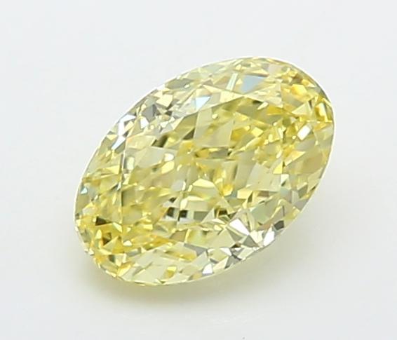 1.07 Ct. Fancy Intense  Yellow Oval Lab Grown Diamond