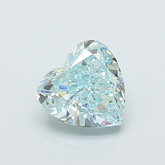 0.78 Ct. Fancy Intense Green Heart Lab Grown Diamond