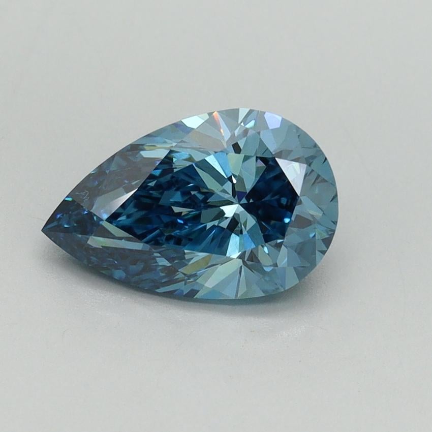1.50 Ct. Fancy Vivid Blue Pear Lab Grown Diamond