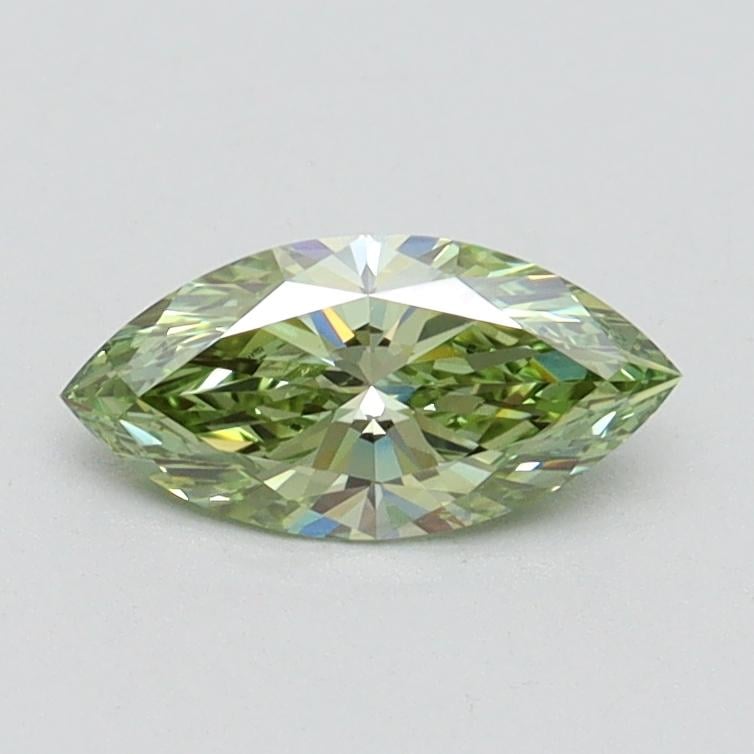 0.51 Ct. Fancy Vivid Green Marquise Lab Grown Diamond