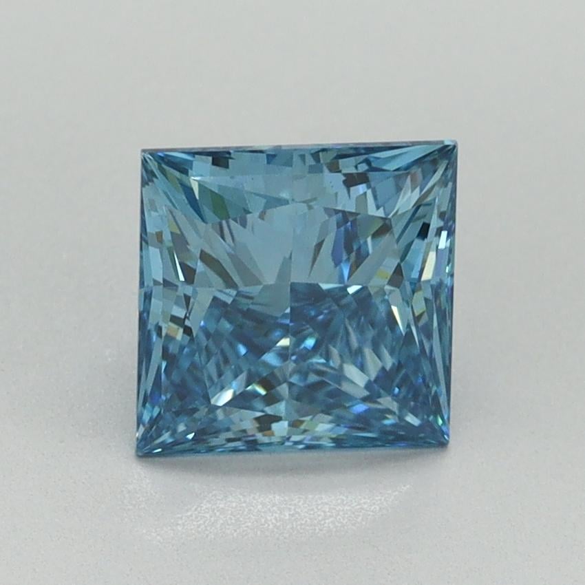 1.50 Ct. Fancy Vivid Blue Princess Lab Grown Diamond