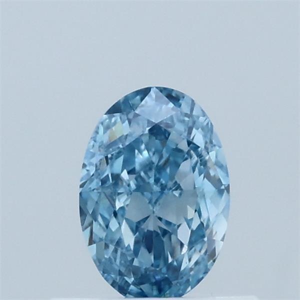 0.60 Ct. Fancy Vivid Blue Oval Lab Grown Diamond