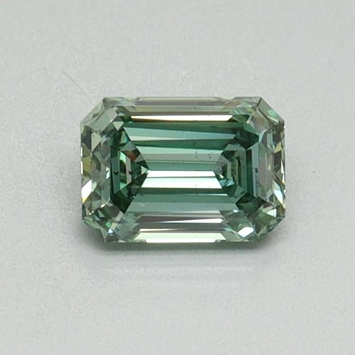 0.47 Ct. Fancy Vivid Green Emerald Lab Grown Diamond