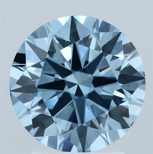 2.50 Ct. Fancy Vivid  Blue Round Lab Grown Diamond