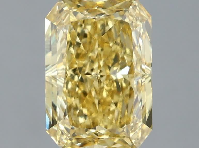 2.08 Ct. Fancy Intense  Yellow Radiant Lab Grown Diamond