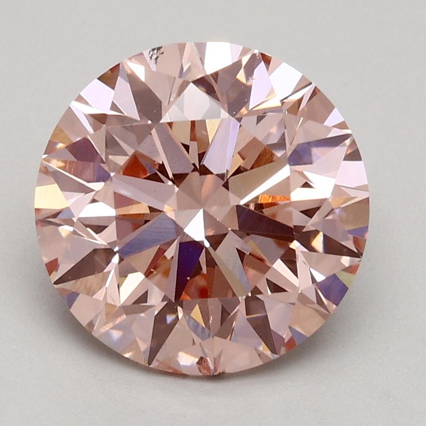 2.04 Ct. Fancy Intense Pink Round Lab Grown Diamond