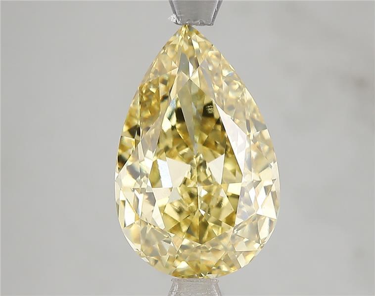 5.04 Ct. Fancy Intense Yellow Pear Lab Grown Diamond