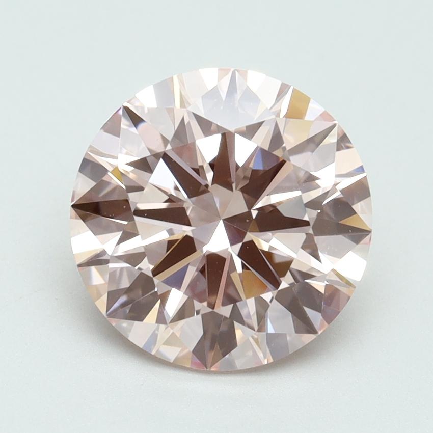 3.06 Ct. Fancy Intense Pink Round Lab Grown Diamond