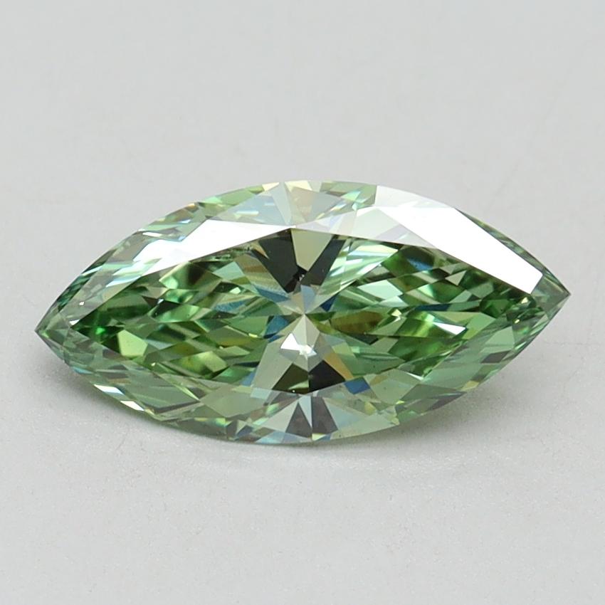 1.00 Ct. Fancy Vivid Green Marquise Lab Grown Diamond