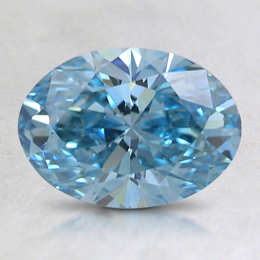 1.32 Ct. Fancy Intense Blue Oval Lab Grown Diamond