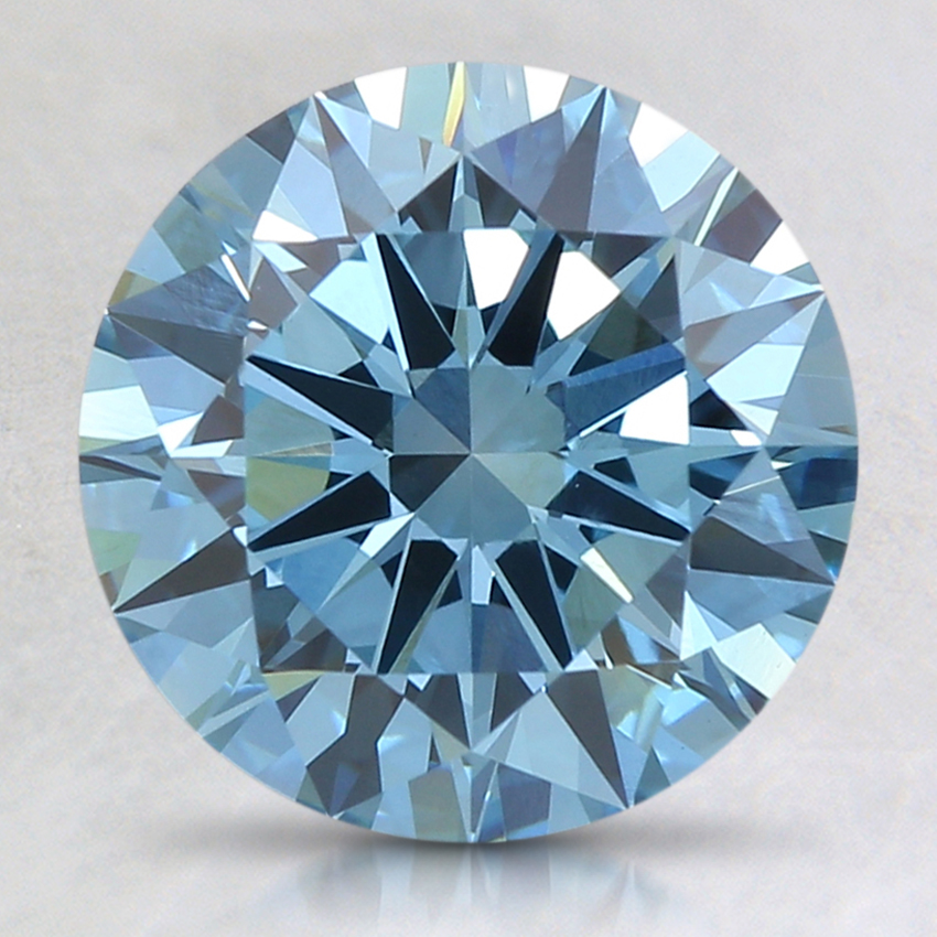 2.26 Ct. Fancy Intense Blue Round Lab Created Diamond