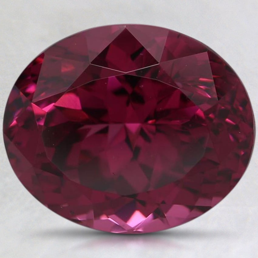 9.9x8.3mm Unheated Red Oval Rhodolite Garnet
