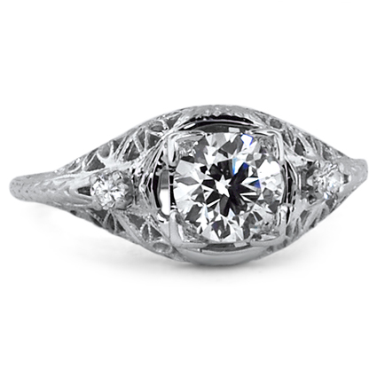 Art Nouveau Diamond Vintage Ring