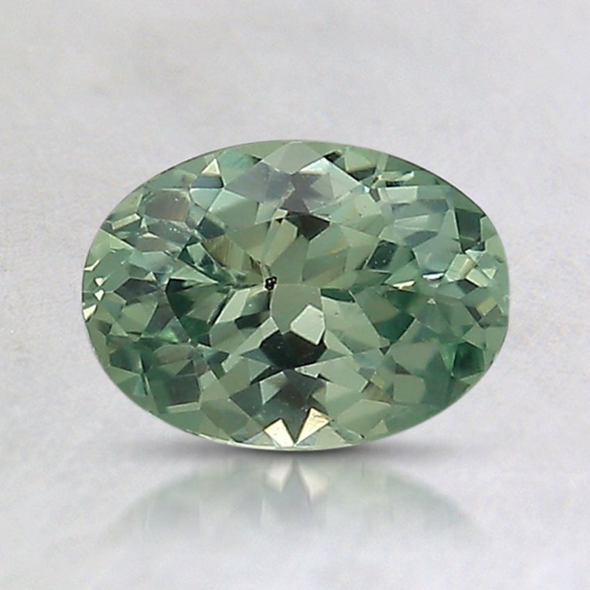 7.4x5.4mm Unheated Teal Oval Montana Sapphire